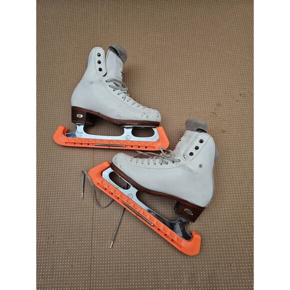 Riedell Figure Skates 4.5 With John Wilson Coronation Blades Sheffield (9 1/4) - Picture 1 of 16